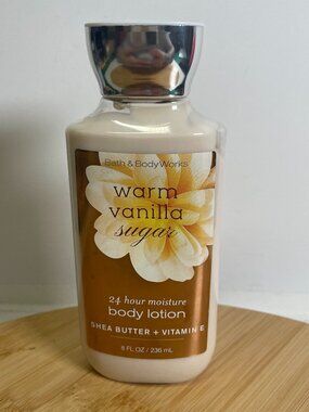 Bath & Body Works Warm Vanilla Sugar Body Lotion 8 oz Shea Butter Vitamin E